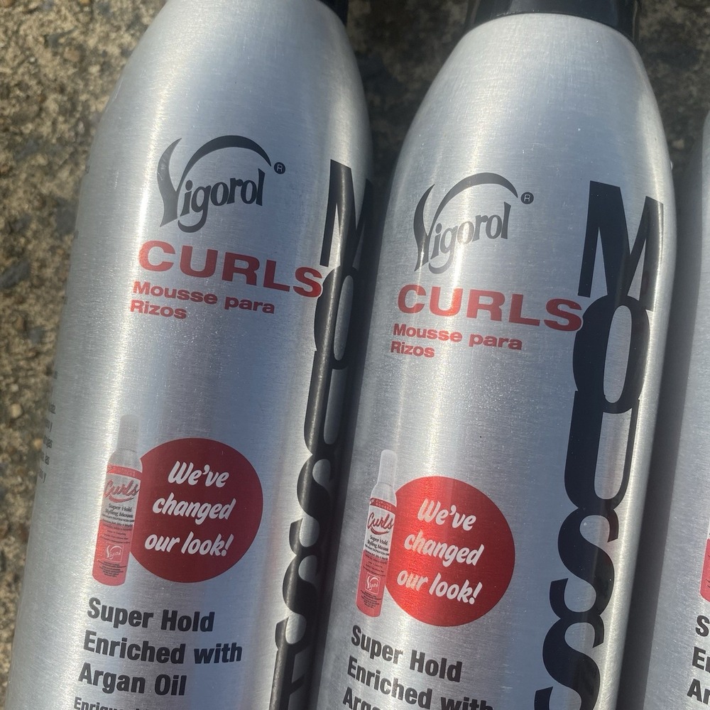 Lot 4 Vigorol Curls  Mousse Super Hold, Moisturizing, Anti-Frizz 12 oz. - Picture 5 of 8